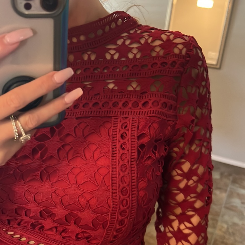 Star 🌟 Eyelet Layered Dress Size M - Picture 3 of 5